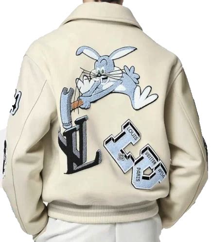 lv bugs bunny varsity jacket|louis vuitton high school coat.